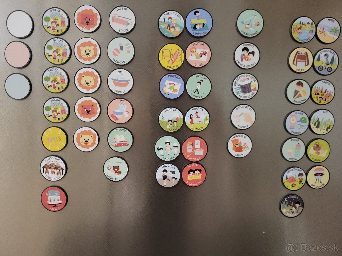 Magneticky týždenný plán s magnetkami Lyonis - 3