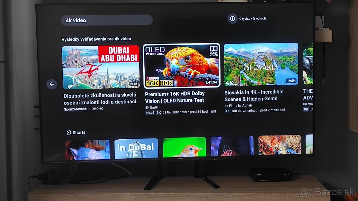 Predám 4K televízor Hisense 65" uhl.165cm - 3