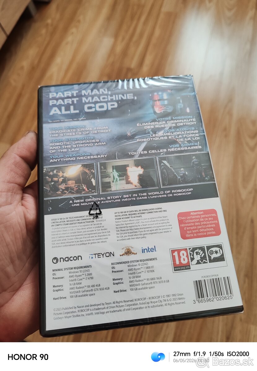 Ponúkam na predaj hru na PC ROBOCOP - 3