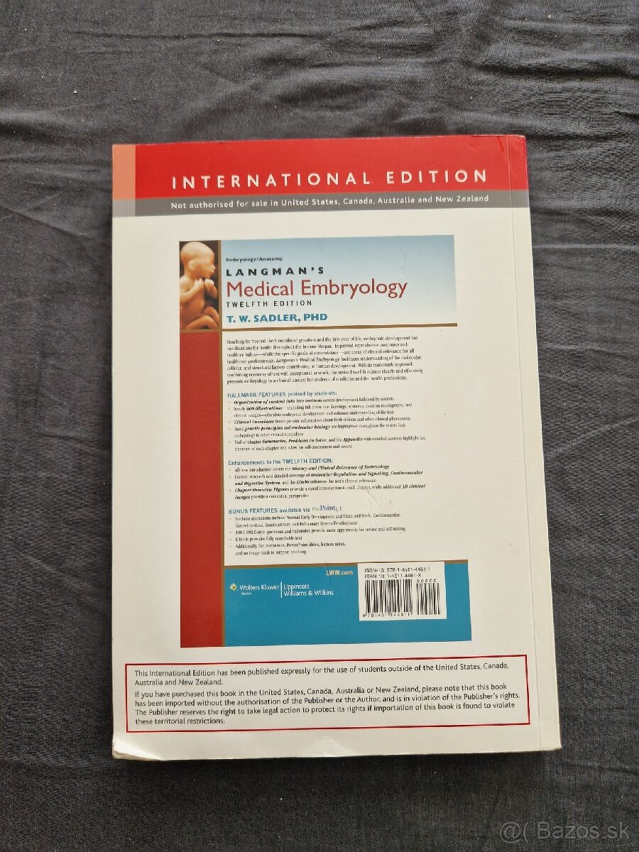 Kniha Medical Embryology - 3