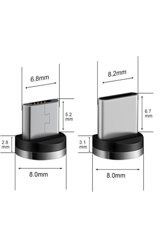 Magnetický USB kábel 2v1 - 3