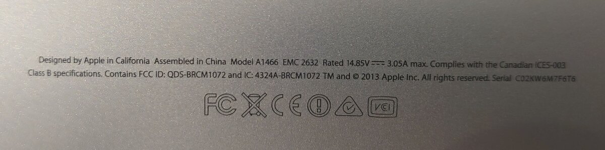 Apple MacBook Air i5, 4GB RAM, 13,3", A1466 - 3