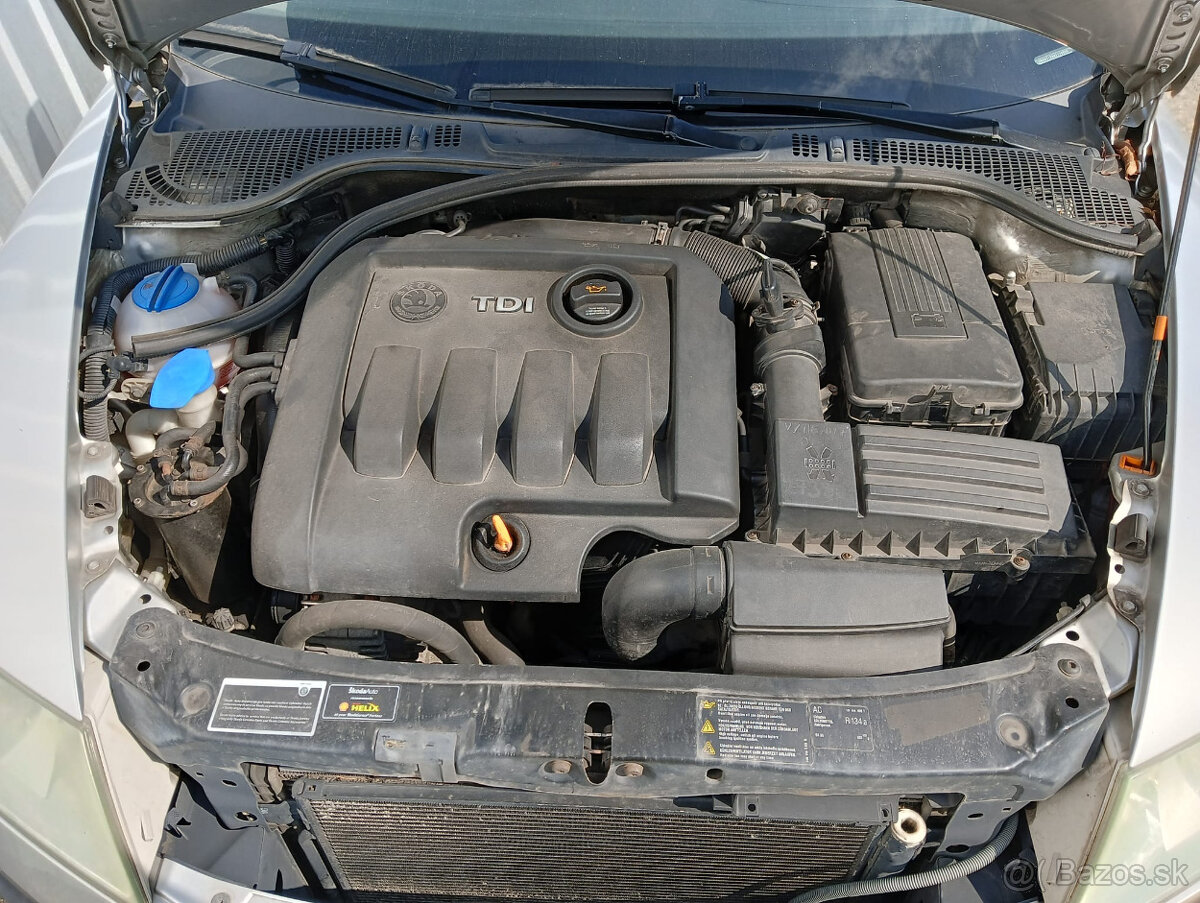 Škoda Octavia II. 1.9 TDI 77kW, kód motoru BKC - 3