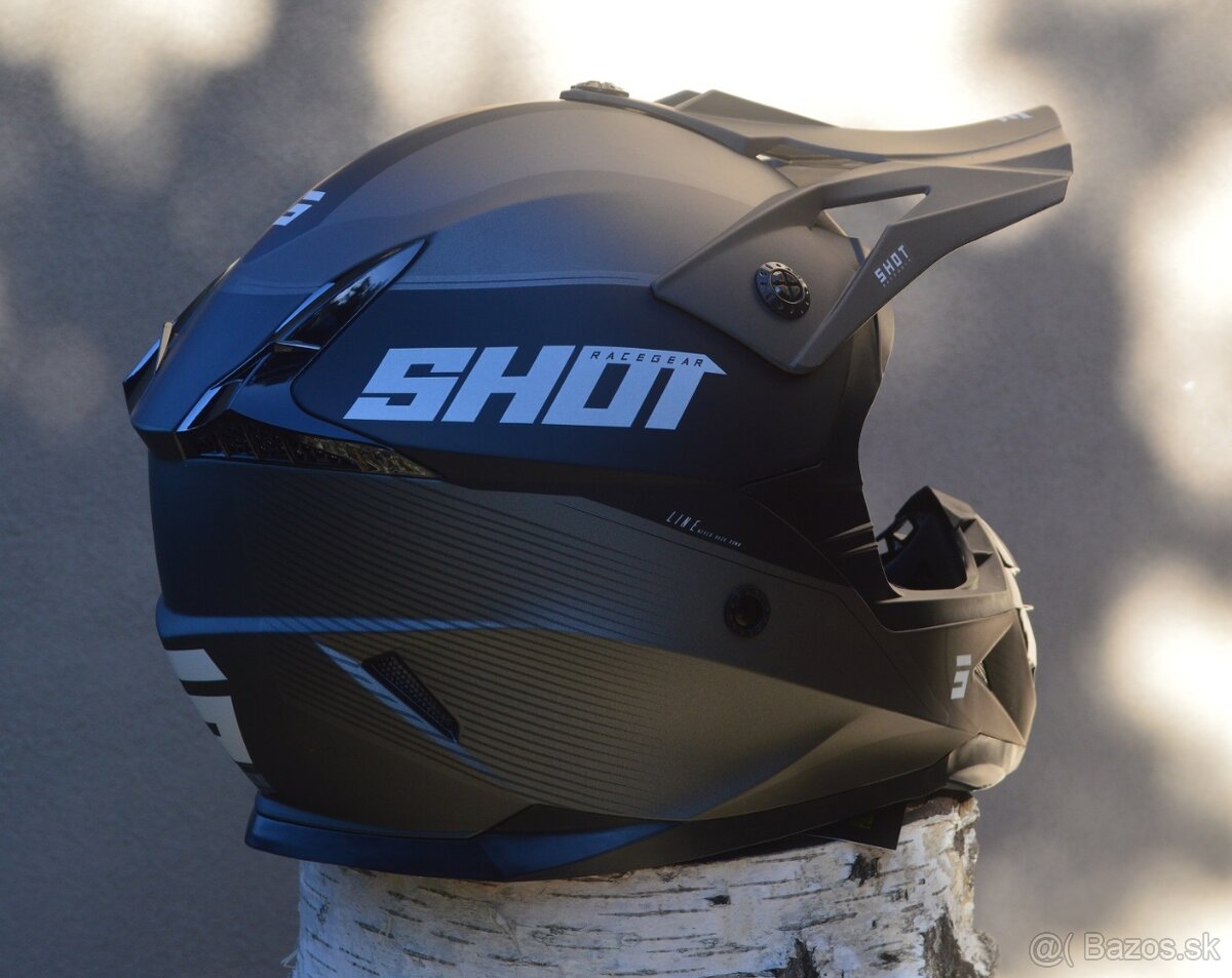 Okuliare prilba homologovaná 06 čierna sivá shot - 3