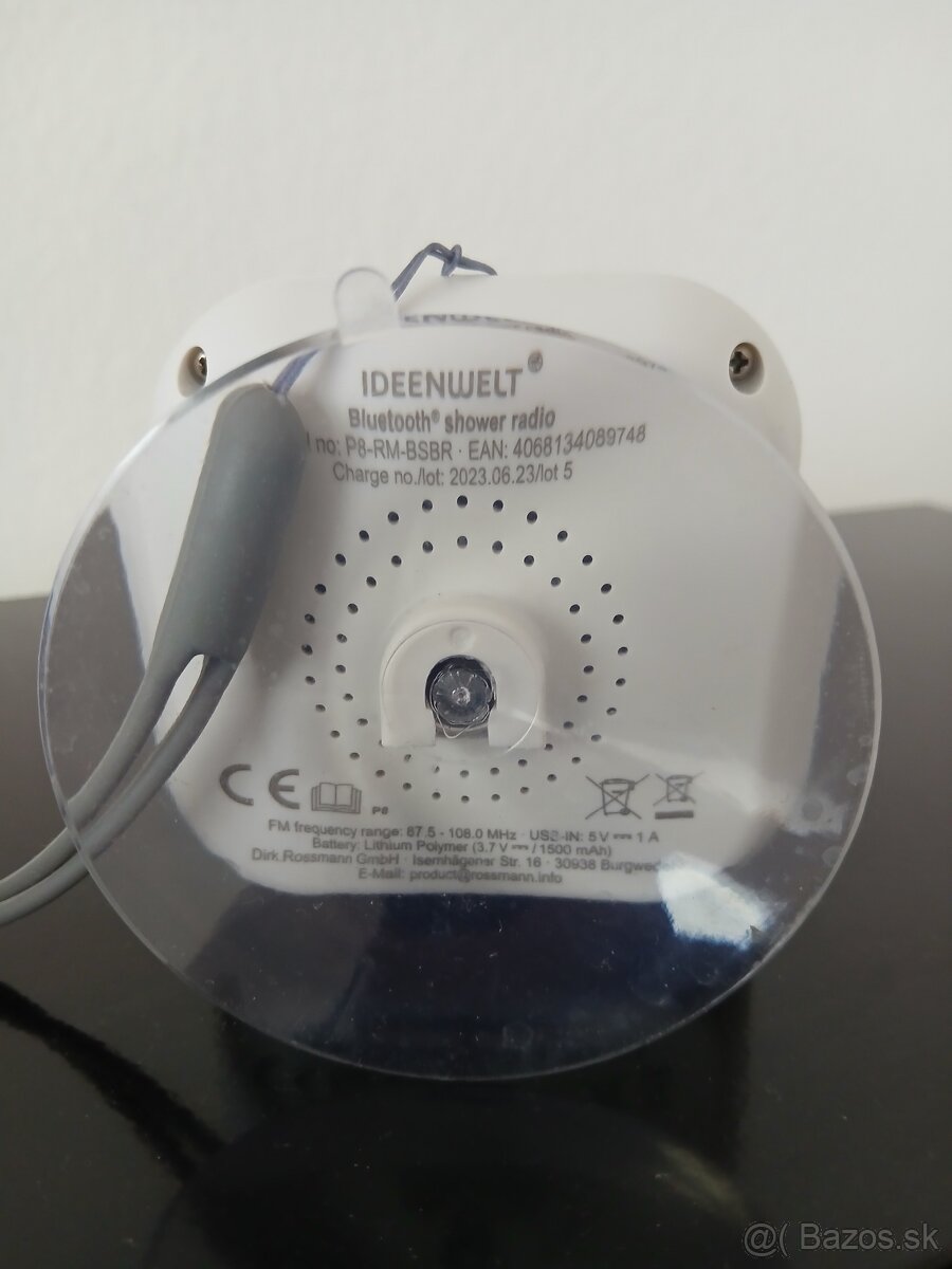 Kúpeľňové rádio Ideenwelt - 3