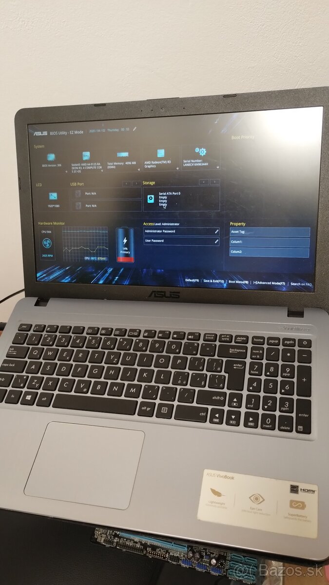 Predám notebook Asus A540B - 3