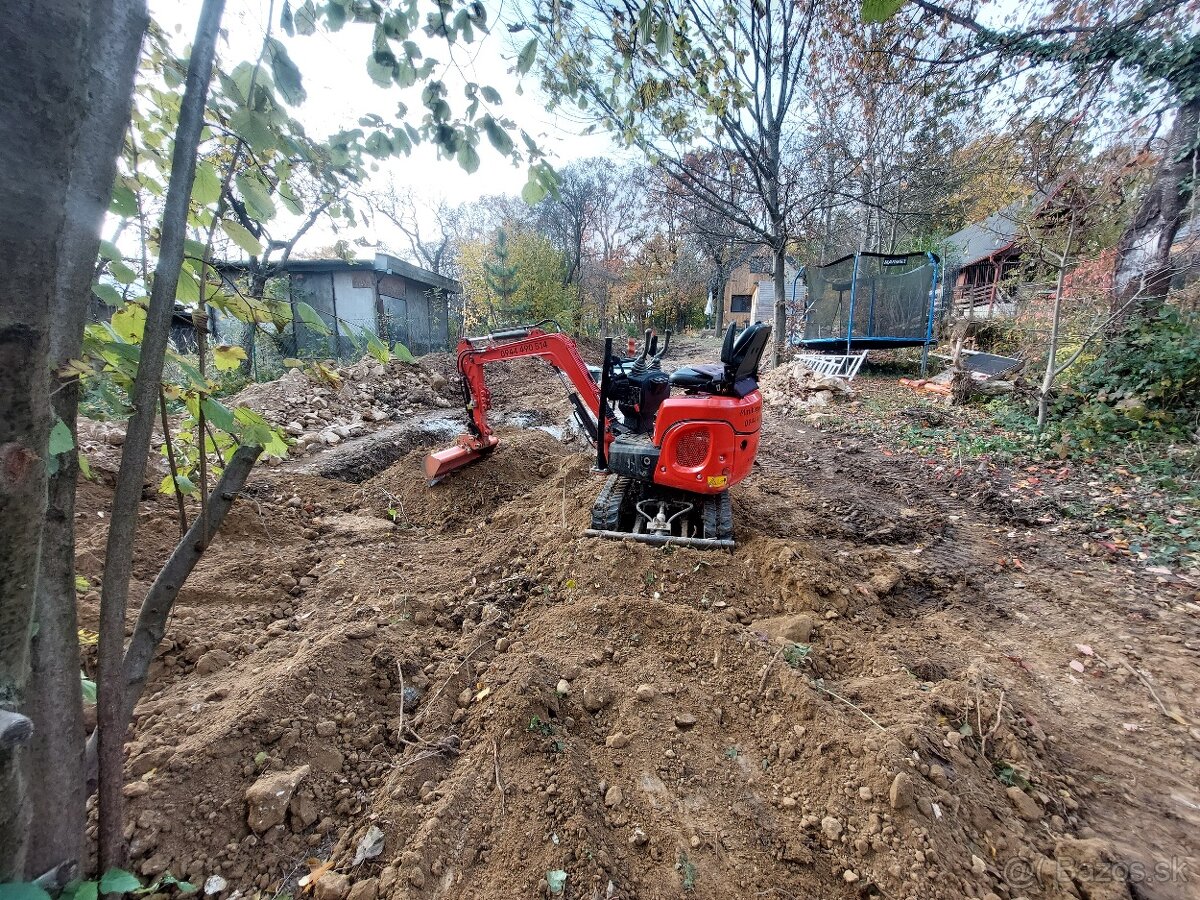 Vykopove práce MinibagerZB - 3