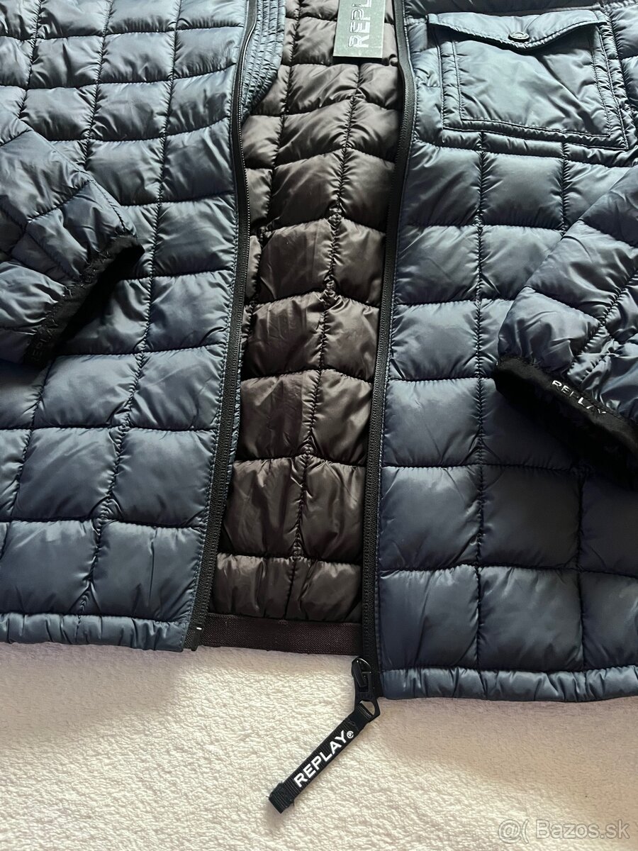 REPLAY prechodná pánska bunda s kapucňou M - 3
