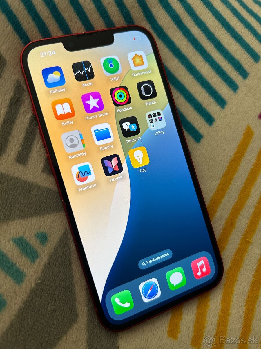Iphone 13 128GB red - 100% batéria - 3