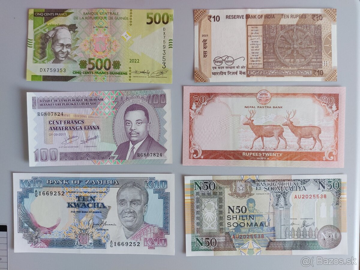 Zbierka bankoviek po 2 a 3 EUR - rôzne svetové - 3