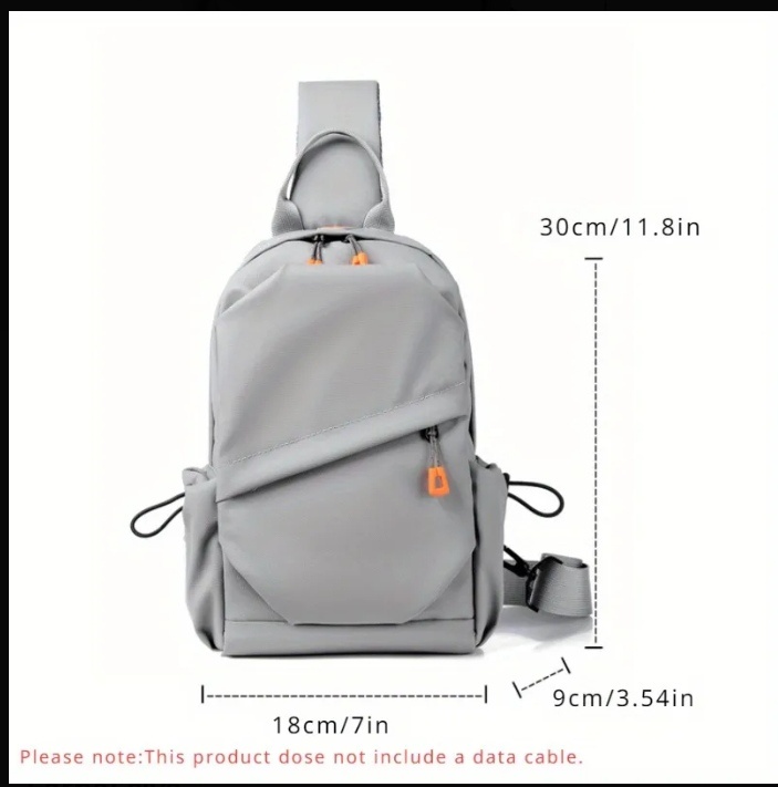 Crossbody batoh šedý - 3