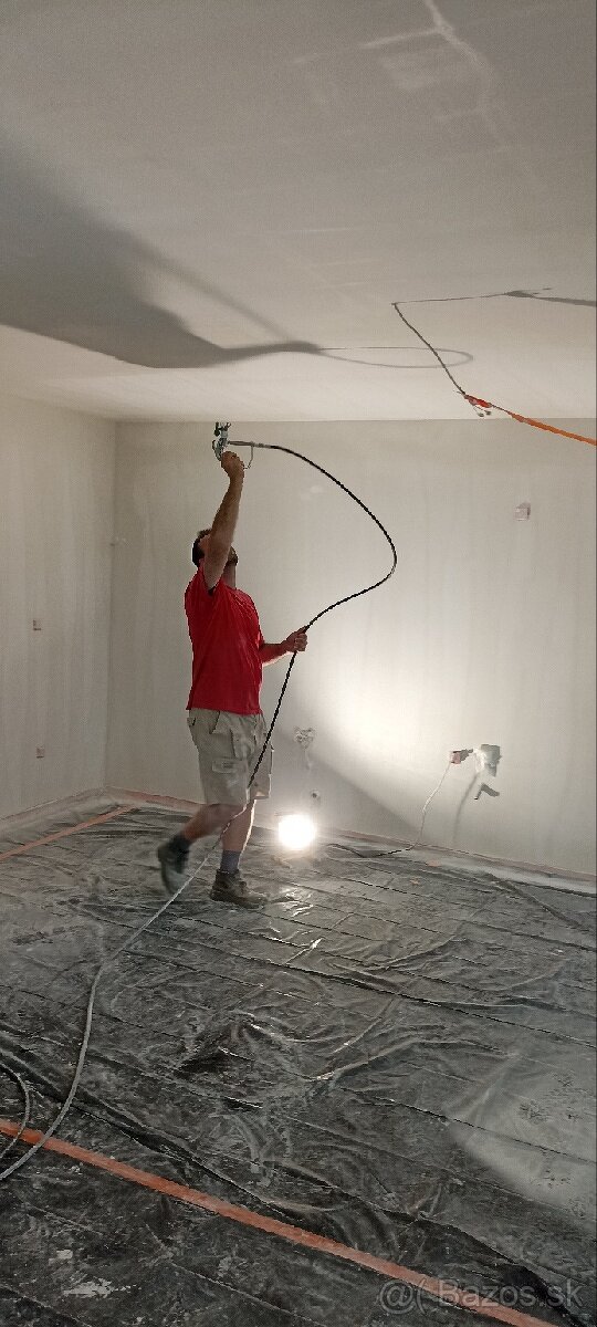 Maliarske práce, striekana farba - 3