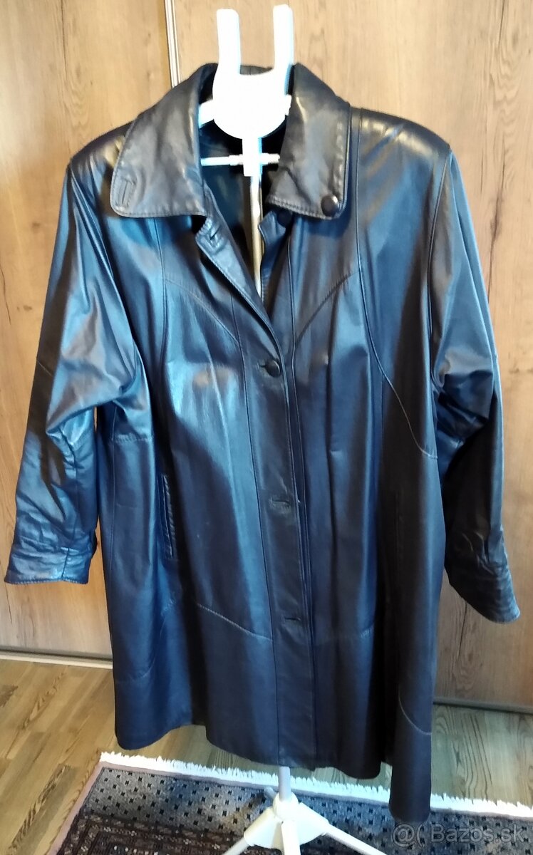 Dámsky kožený kabát XXXL - pravá koža - 3