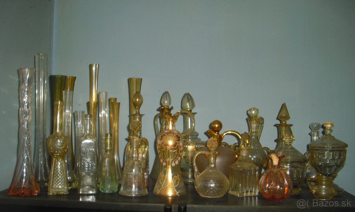 Predam zbierka starozitny pohar, vaza, karafa 19.-20.st - 3