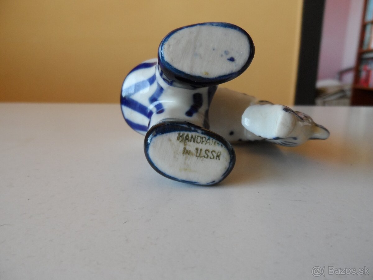 GZHEL súsošie muž s rybou - 3