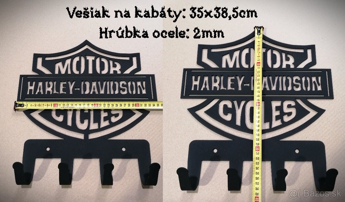 ☠︎︎ Harley Davidson vešiaky, otvárače fliaš - 3