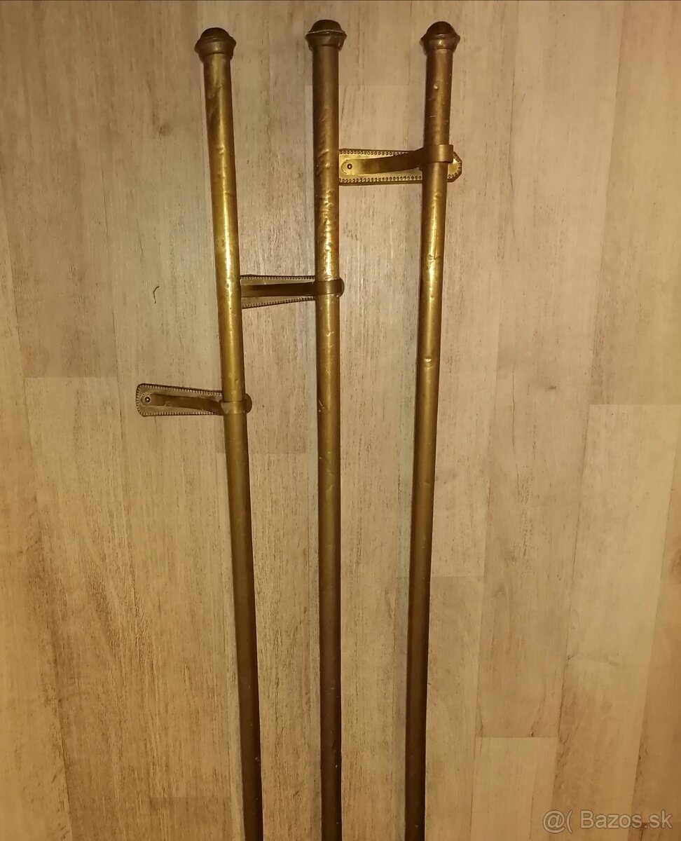 Mosadzné starožitné garníže. - 3