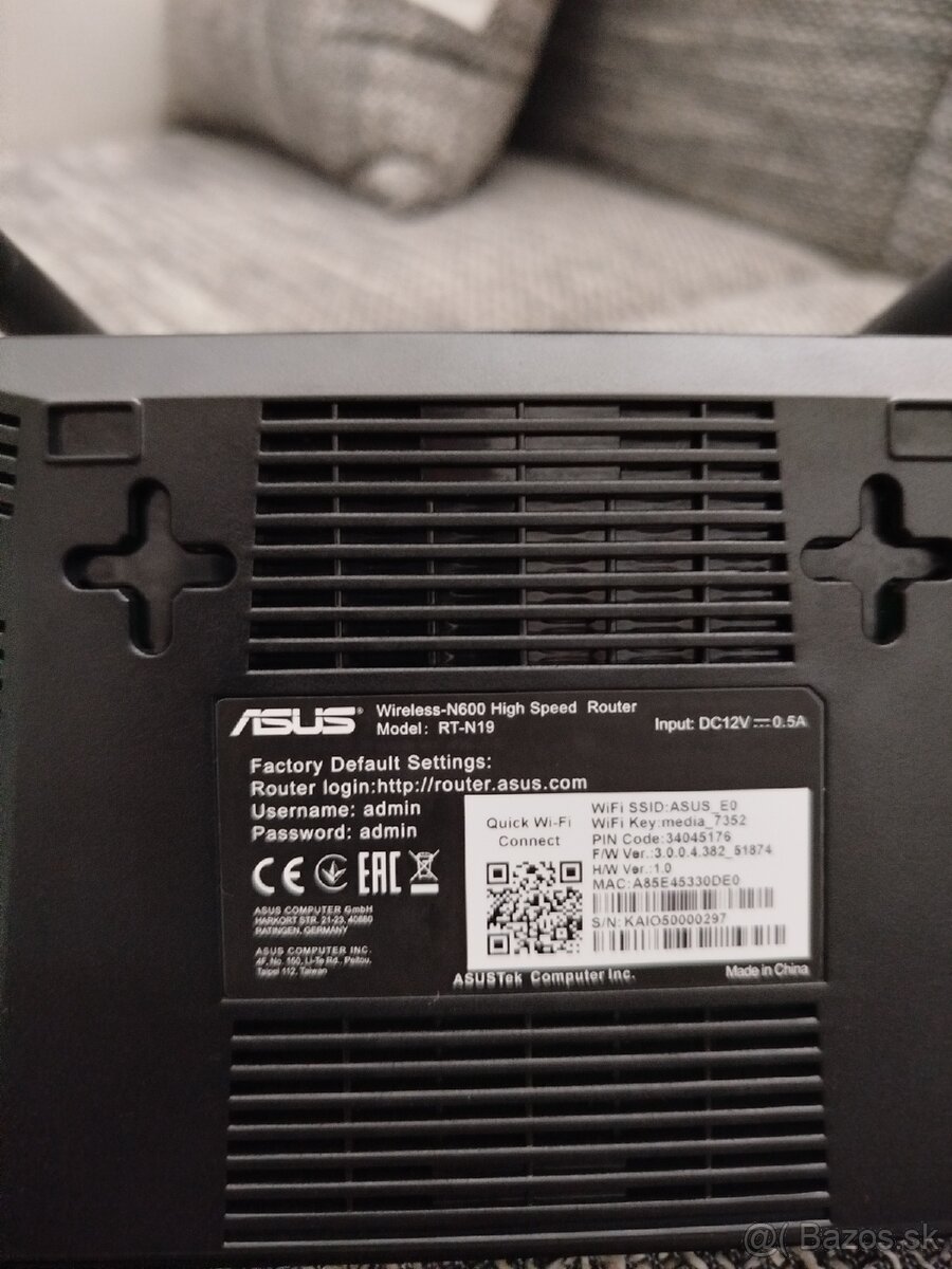 WiFi Router ASUS 600Mbps - 3