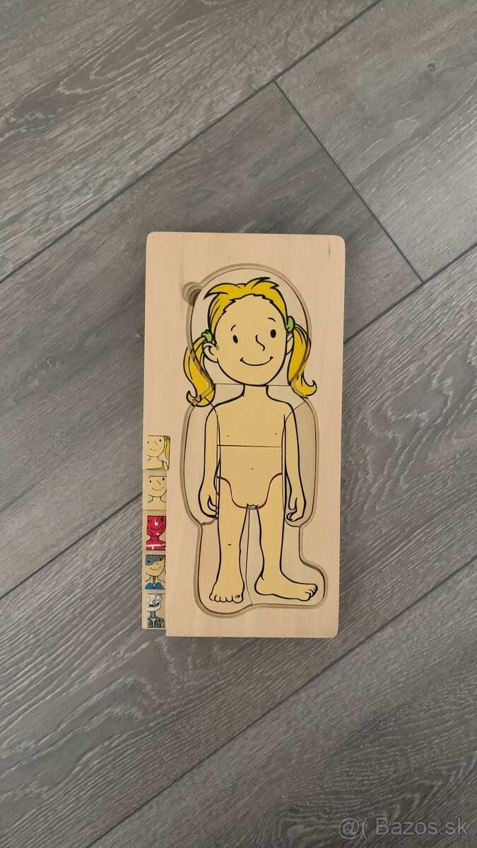 Drevené puzzle goki - ľudské telo - 3