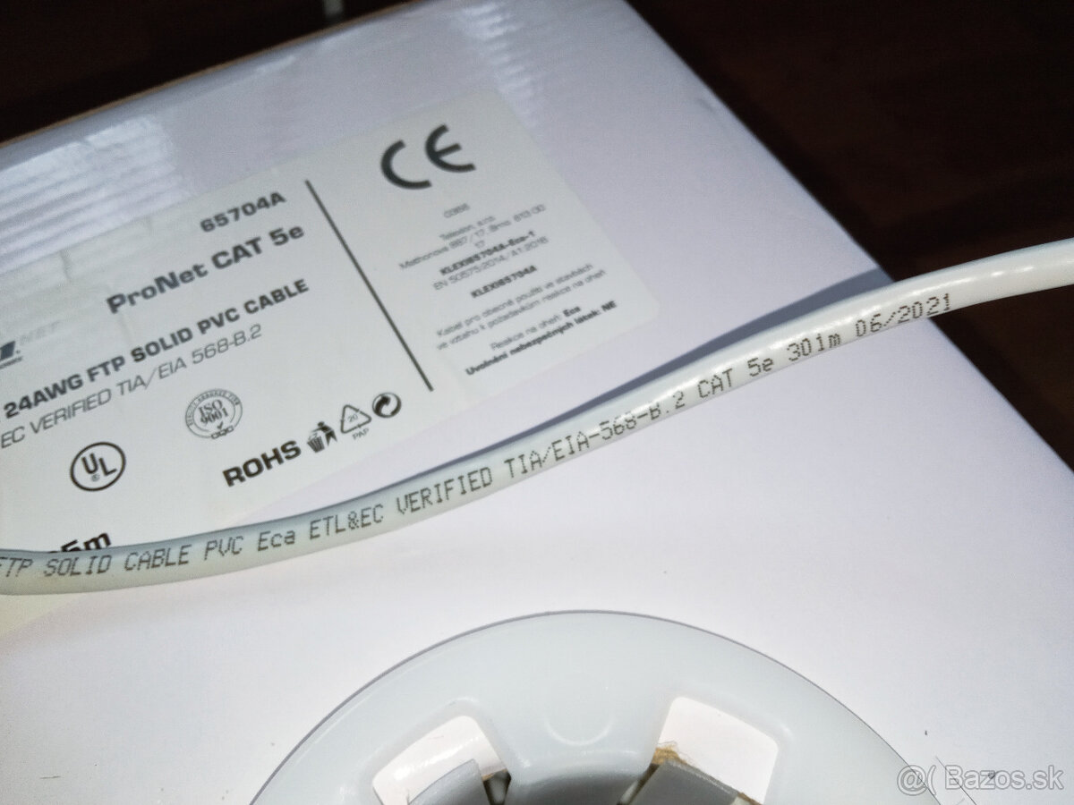 predám FTP kábel - nový - Lexinet cat. 5e LSOH - 3