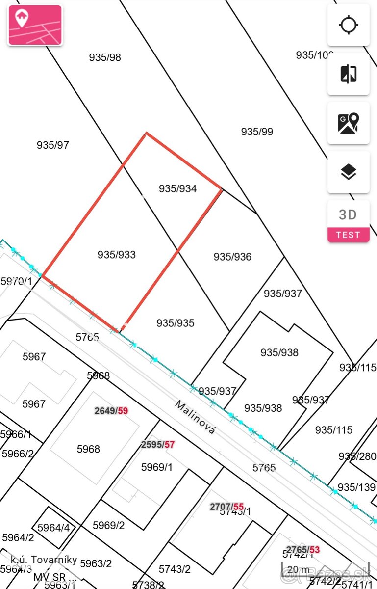 Stavebný pozemok Topoľčany / ulica Malinová TOP lokalita - 3