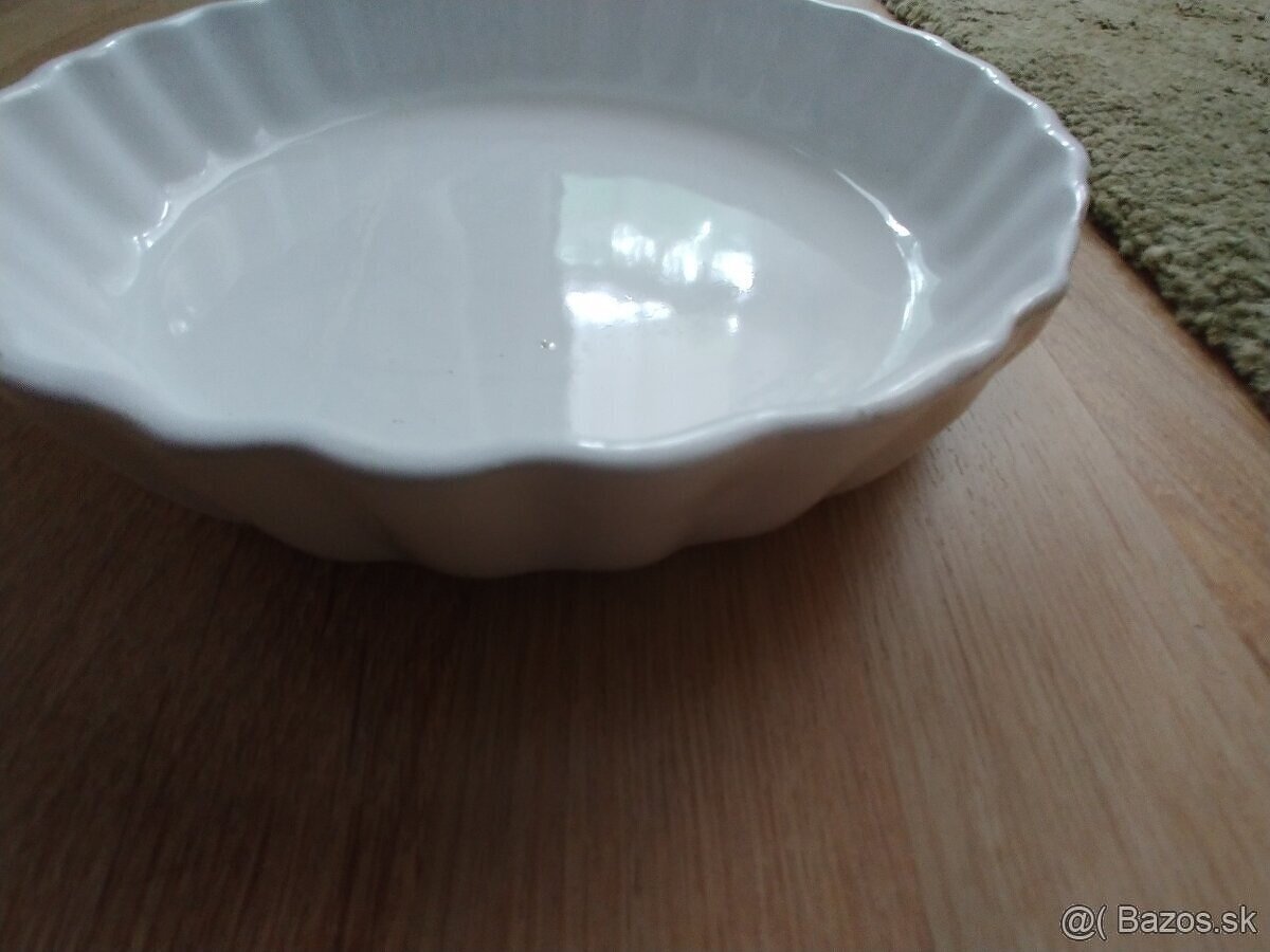Tazka keramicka forma na koláč, 24 cm, nová - 3