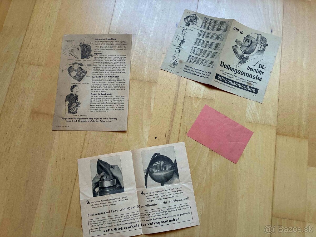 Nemecké návody k plynovým maskám - 3