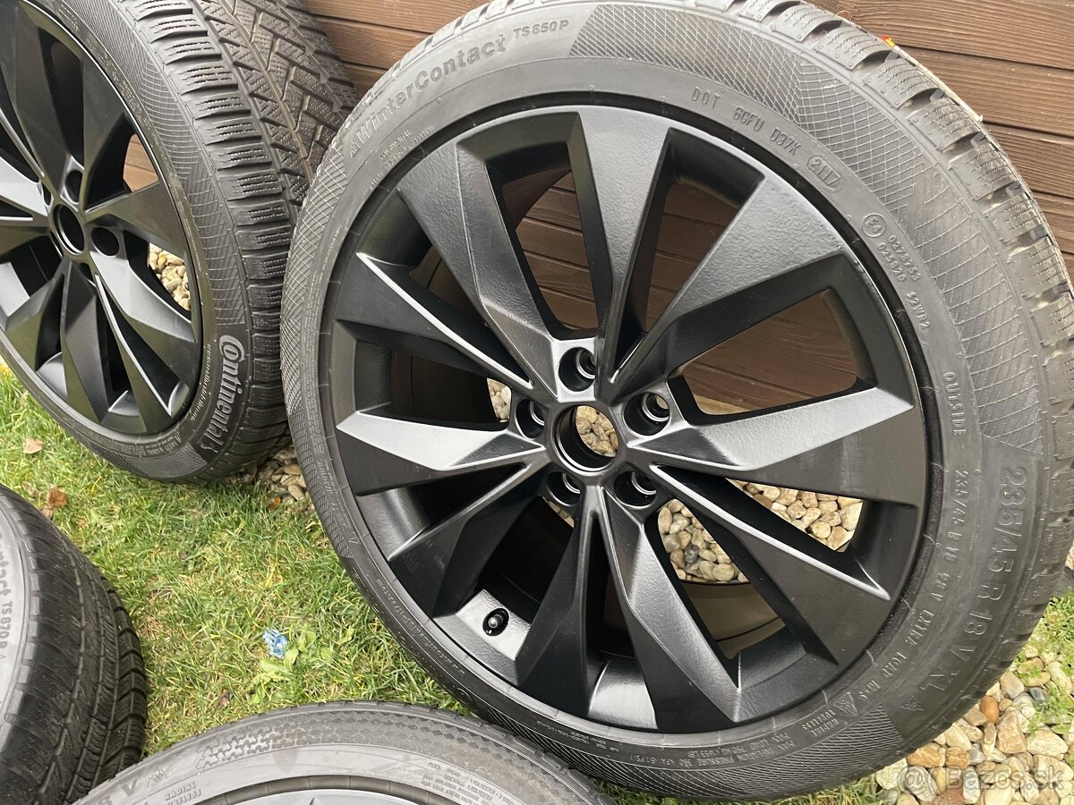 CASSIOPEIA SCHWARZMATT Orig.skoda Superb 3V 5x112 8j x18 - 3