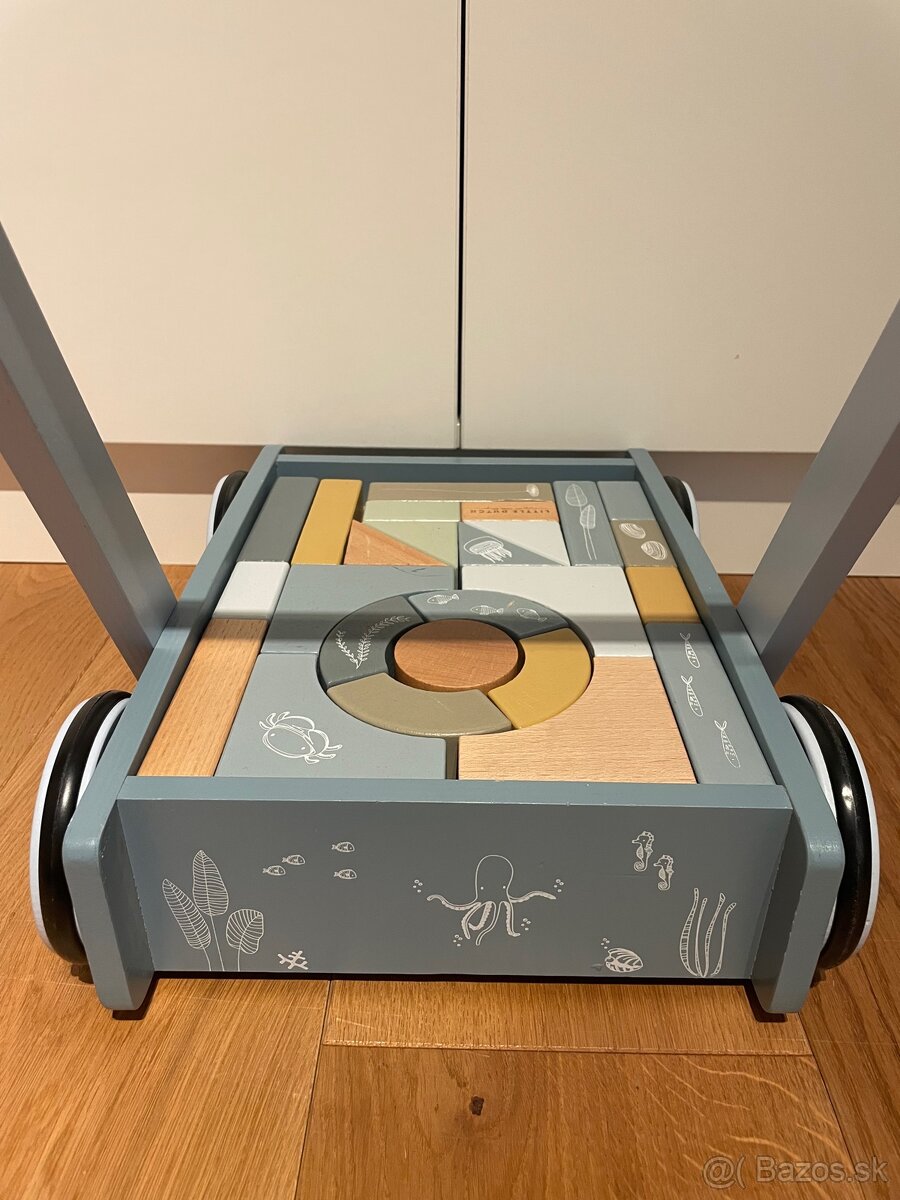 Vozíček s kockami Little Dutch Blue - 3