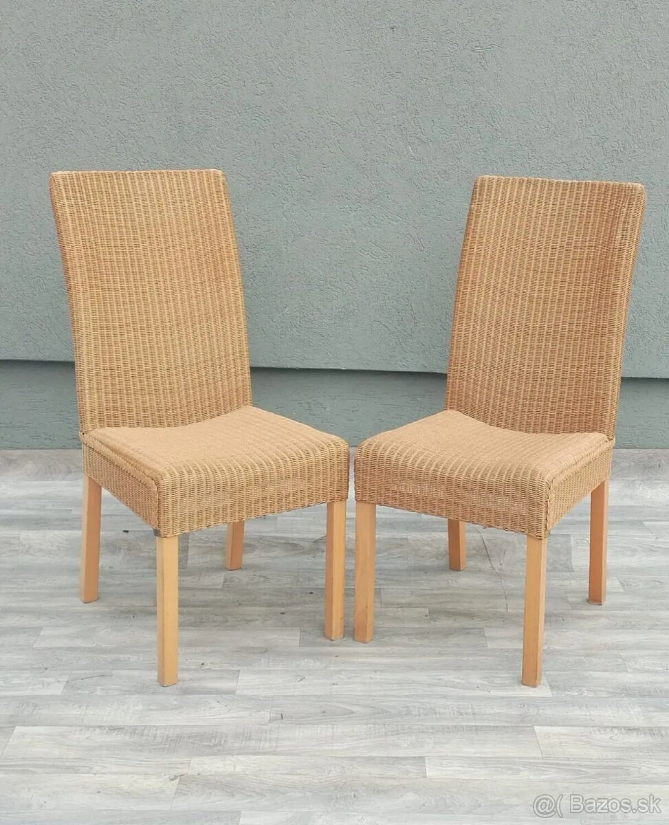 Set ratanových stoličiek. - 3