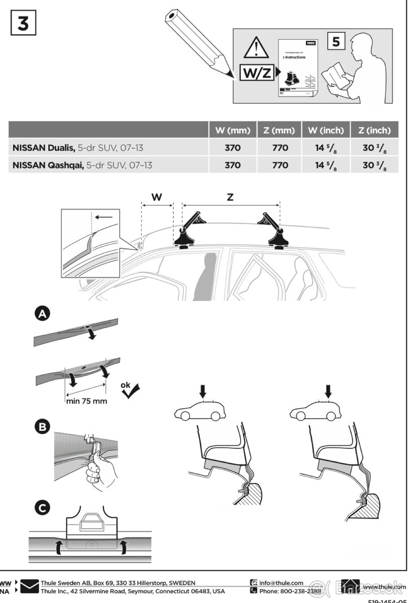 Nissan Qashqai kit Thule - 3