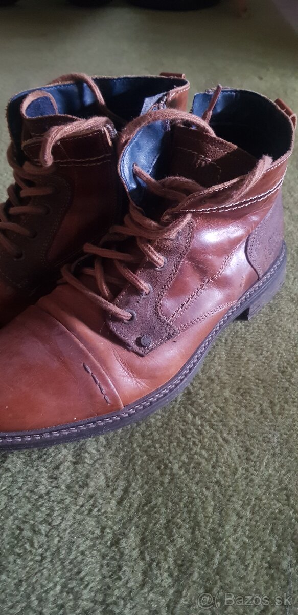 Kožené Baťa topánky, veľkosť 40 - 3