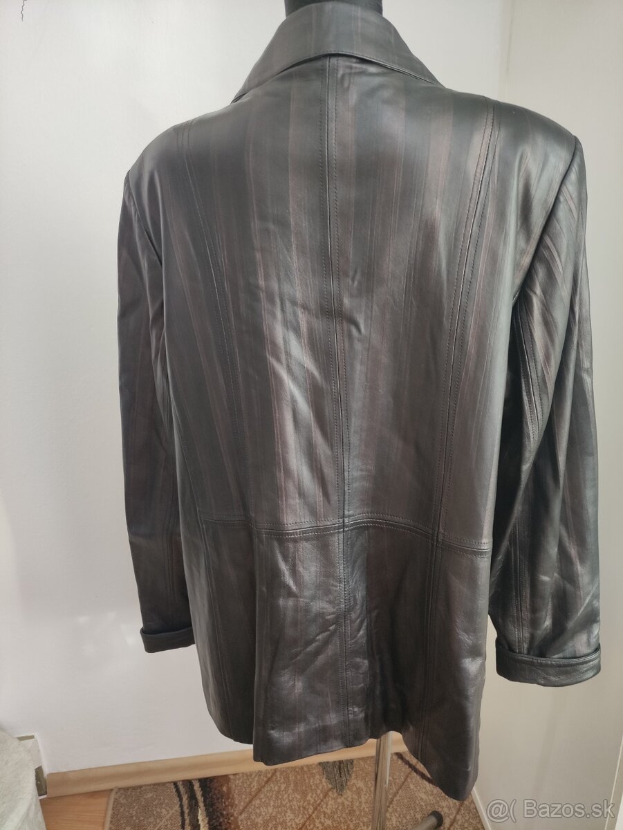Kožená bunda nová , veľkosť 46-48 - 3