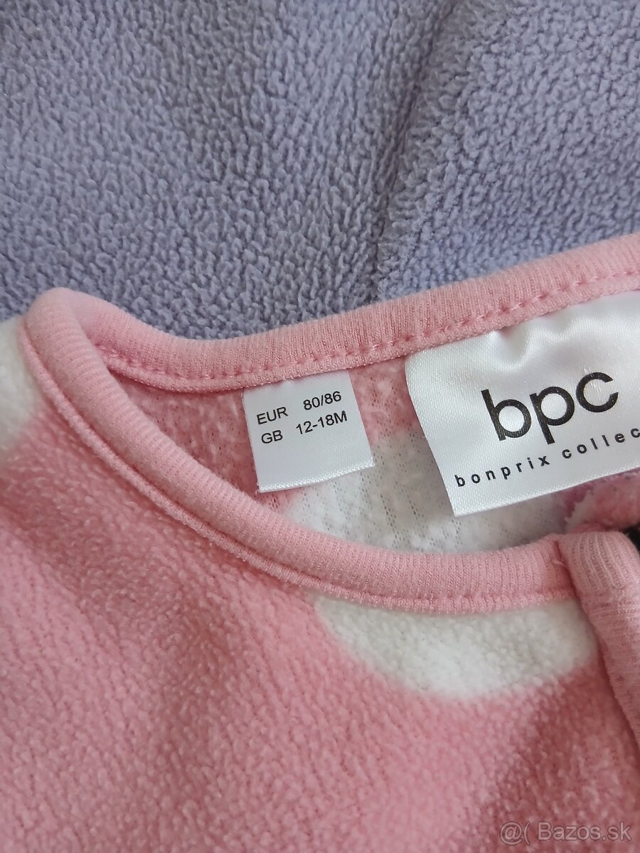 Pyžamko/dupačky flísové , veľ. 80/86 - 3