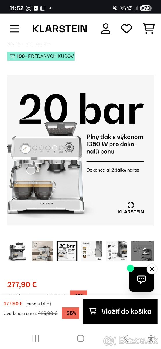 Presso stroj, kavovar klarstein - 3