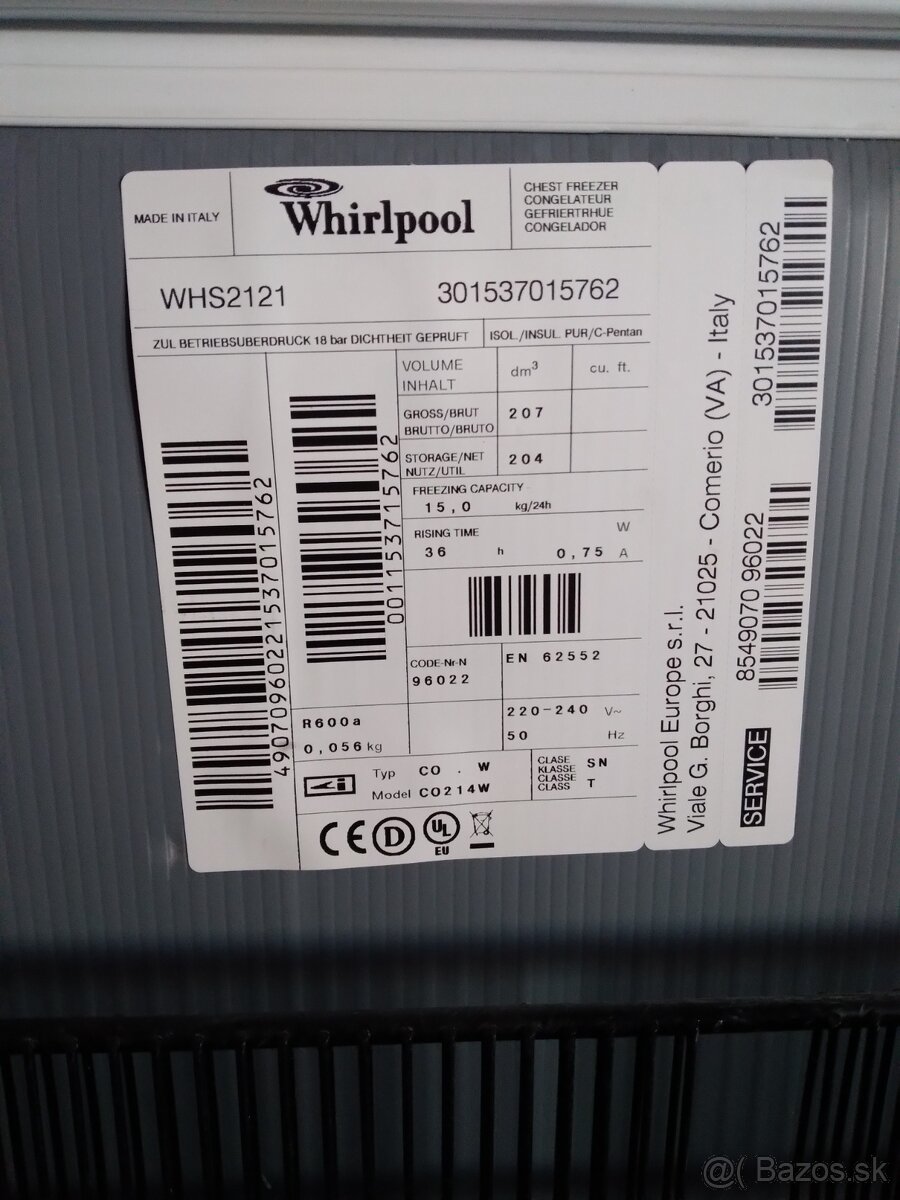 Mraznička whirpool - 3