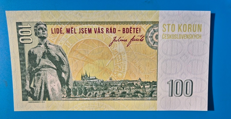 100 Kčs Fučík, Gabriš - 3