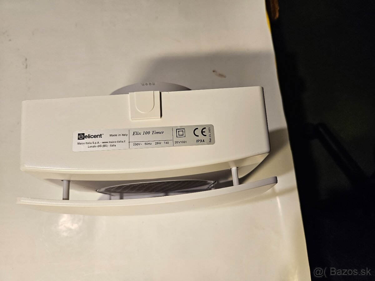 Nástenný ventilátor pre dlhé trasy s časovým dobehom. - 3