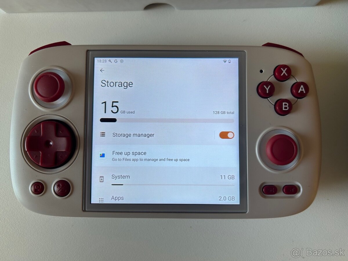 Retro herná konzola Anbernic RG Cube + pevný obal - 3