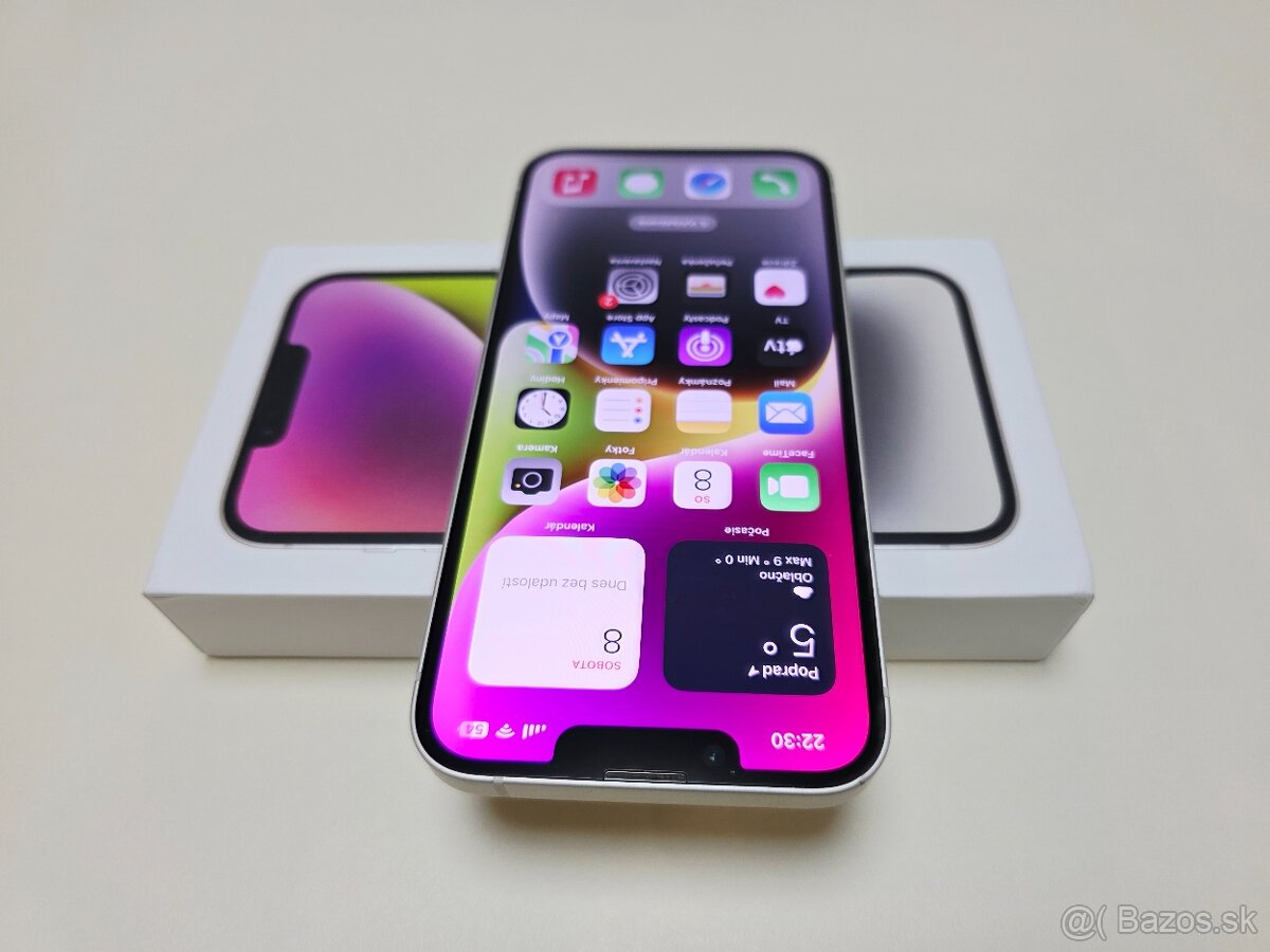APPLE IPHONE 14 128GB STARLIGHT ZDRAVIE BATERKY 100% - 3