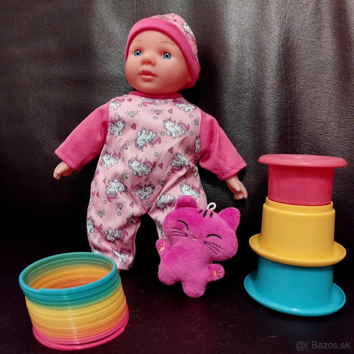 Zvuková bábika 30cm a jej hračky - 3