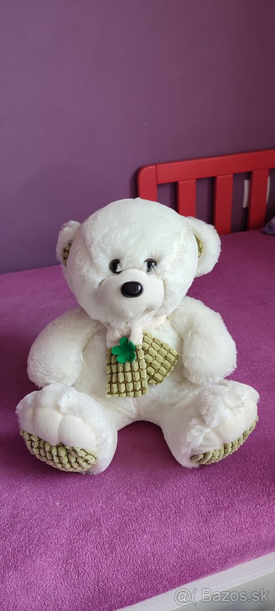 Plyšáky biely medvedík a kravička - 3