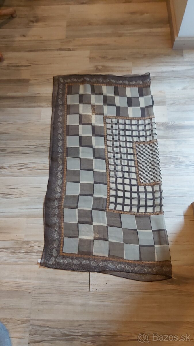 hodvábna šatka 1x1m - 3