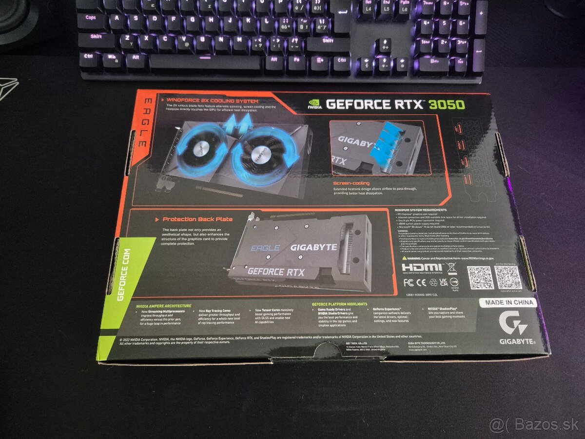 NVIDIA Gigabyte Geforce RTX 3050 8GB - 3