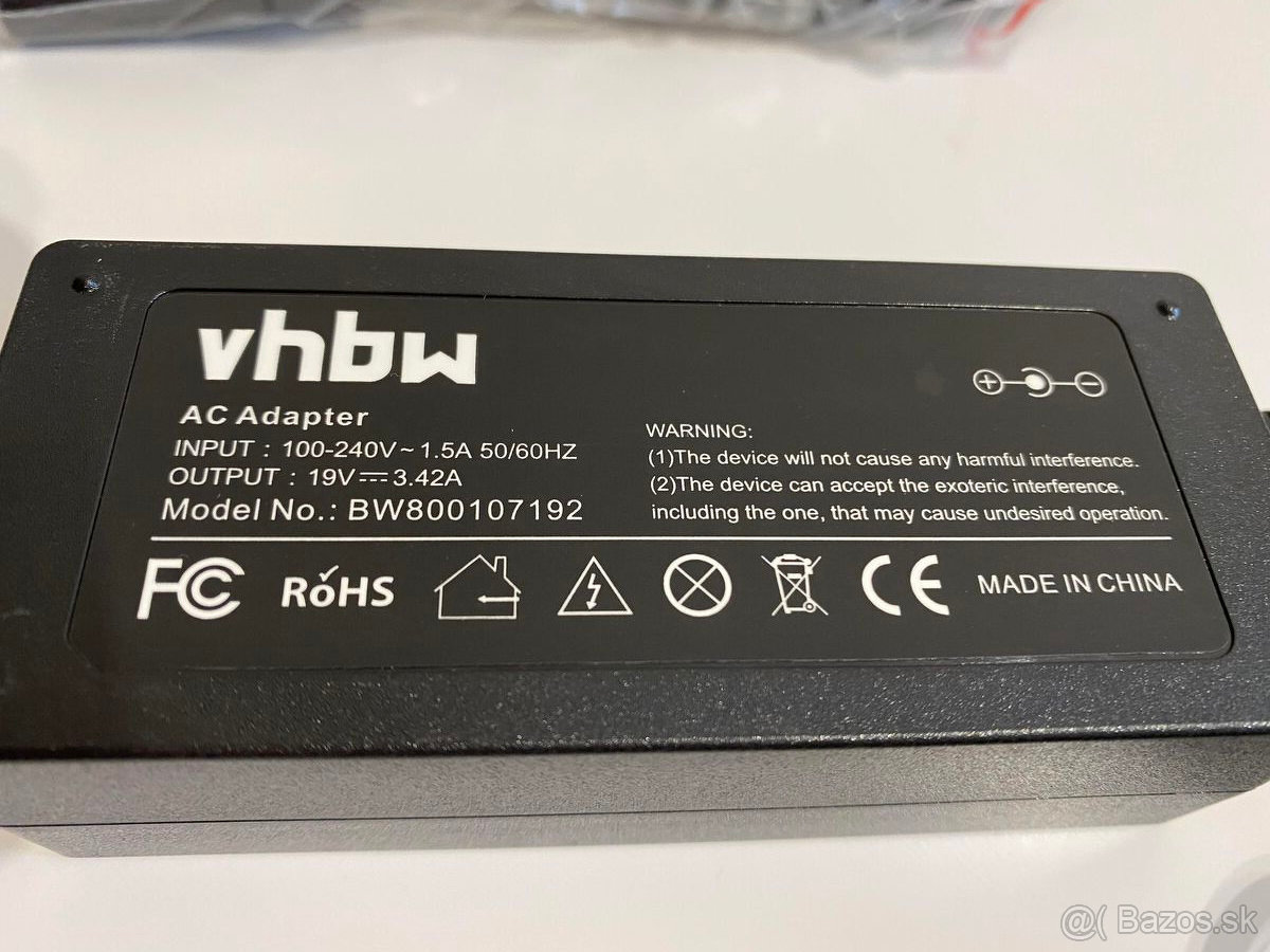 Nabíjačka na notebook Asus 19V 3,42A rozmer 4x1,35 - 3