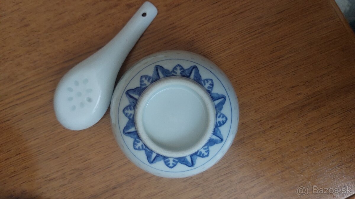 Predám čínsku súpravu tanierov modrú - 3