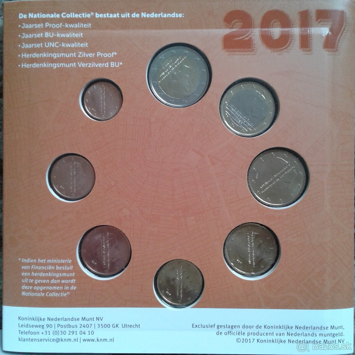 Euromince sada Holandsko 2017 - 3