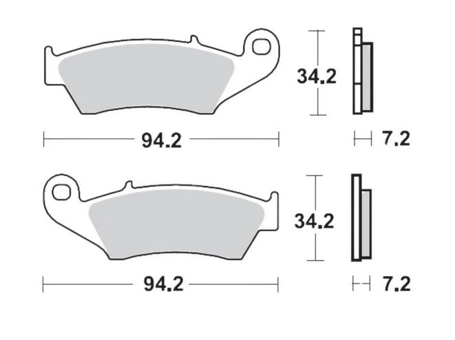 Brzdové platničky predné Honda,Kawasaki,Suzuki,Yamaha,Gas - 3