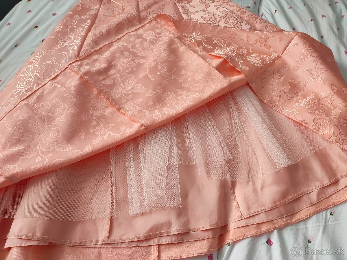 Spoločenské, brokátové šaty - 3