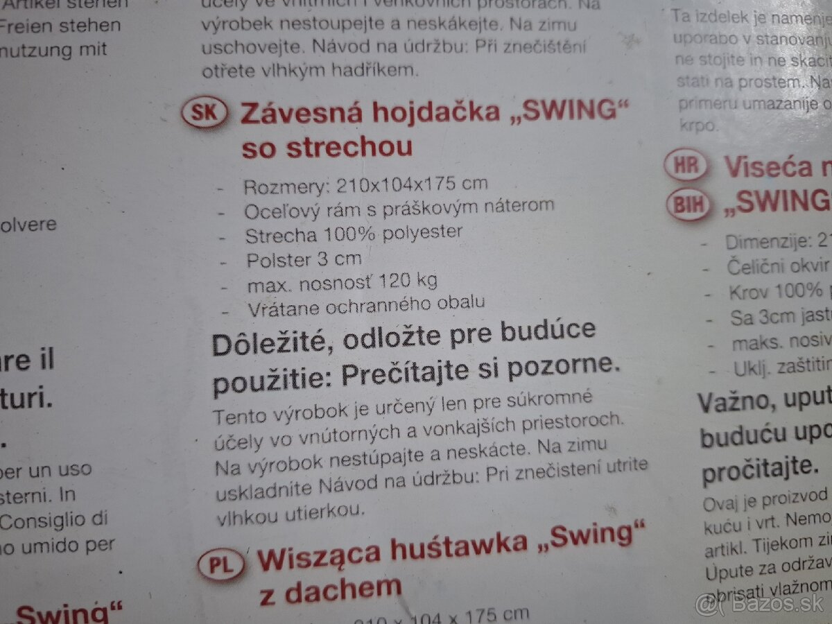 Predam Hojdacie kreslo - 3